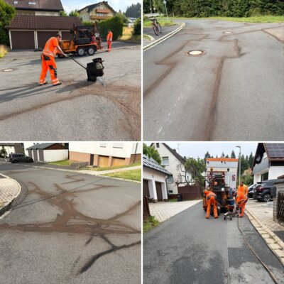 Straßensanierungsarbeiten im Gemeindegebiet