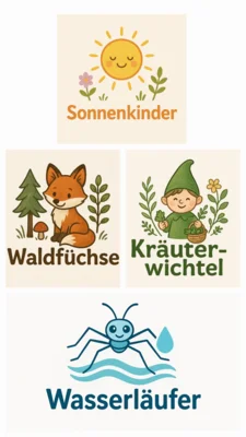 neue Gruppennamen passend zum neuen Kneipp-Konzept