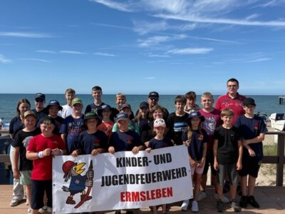 Sommerfahrt der Kinder- und Jugendfeuerwehr Ermsleben an den  Weissenhäuser Strand