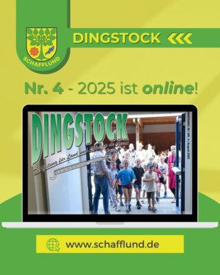 Dingstock Nr.4 - 2025 ist online