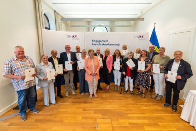 Ehrung mit der Sportverdienstnadel des Landes SH