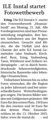 Meldung: Fotowettbewerb „Hoamatbuidl“: Mitmachen und tolle Preise gewinnen!