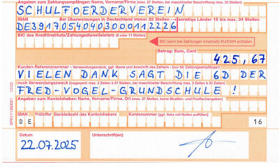 Meldung: Spendencheck 6D
