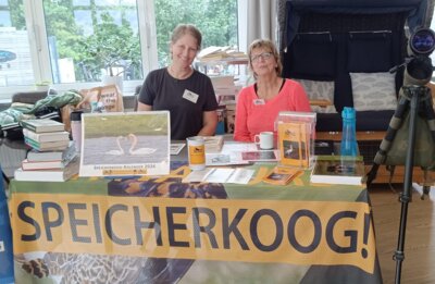 Info-Stand der BINS beim Nationalpark-Tag in Büsumer Deichhausen