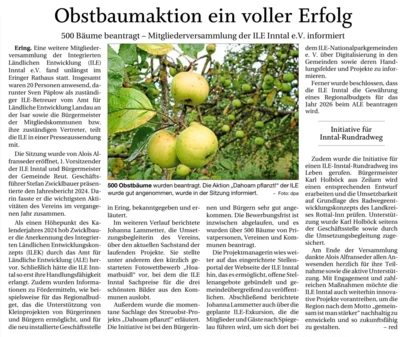 Meldung: Mitgliederversammlung 15.07.2025