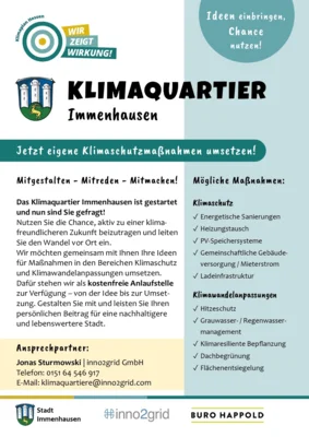Meldung: Aktiv werden für das Klimaquartier