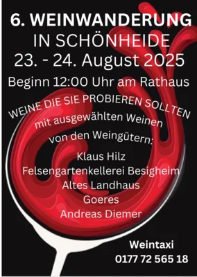 6. Weinwanderung in Schönheide (Bild vergr&ouml;&szlig;ern)