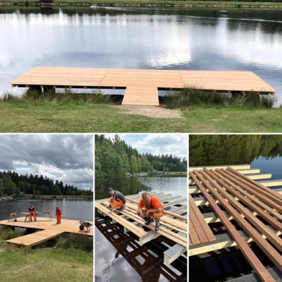 Sanierung des Badestegs am Fichtelsee