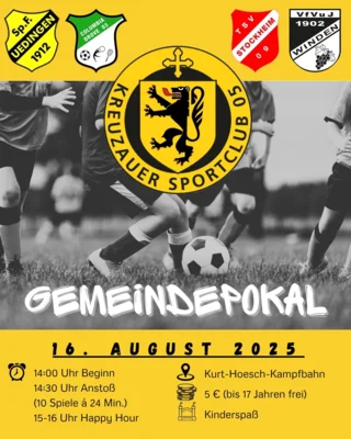 Gemeindepokal am 16. August 2025