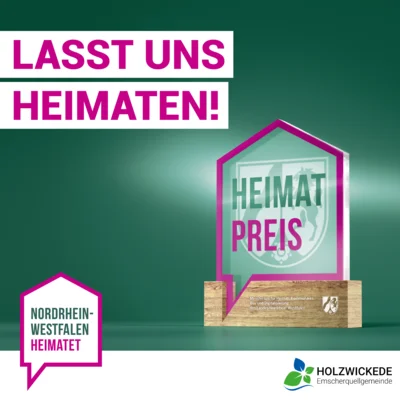Foto zur Meldung: Ministerin Scharrenbach und die Gemeinde Holzwickede heimatet – Heimat-Preis zeichnet herausragendes Engagement aus