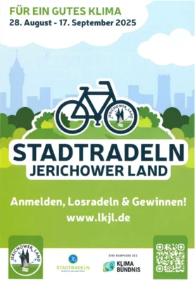 Meldung: STADTRADELN im Jerichower Land vom 28. August 2025 bis 17. September 2025