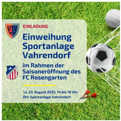 Einladung Einweihung Sportanlage