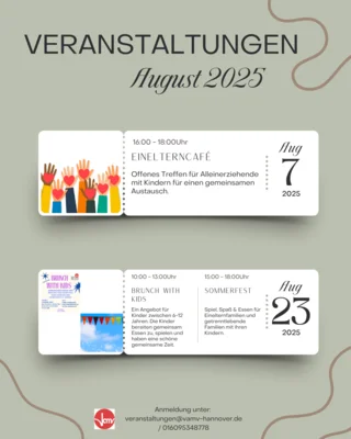 Meldung: Veranstaltungen August