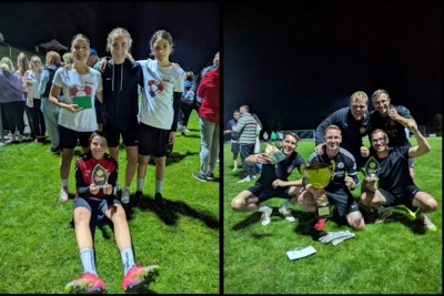 Foto: Die Siegerteams Foto zur Meldung: MOSOLF-Elfmetercup 2025