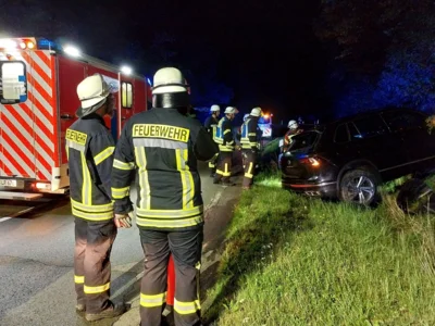 Meldung: Verkehrsunfall mit verletztem Fahrer