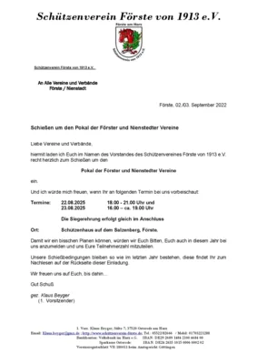 Pokalschiessen der Vereine am 22. und 23.08.2025 (Bild vergr&ouml;&szlig;ern)