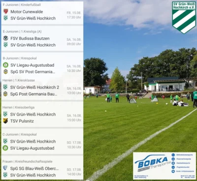 Unsere Spiele am Wochenende