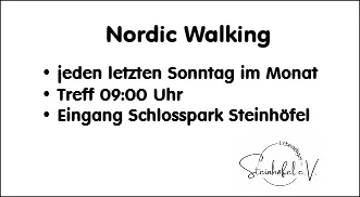 Lebendiges Steinhöfel e.V. lädt zum offenen Nordic Walking ein