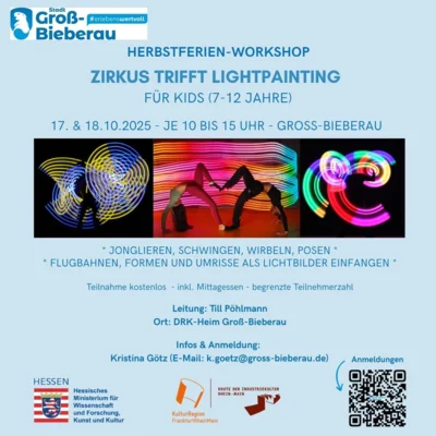 Meldung: Zirkus trifft Lightpainting - Herbstferien-Workshop 2025