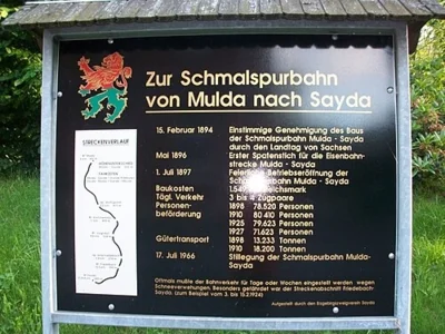Ausstellung Schmalspurstrecke Mulda-Sayda in Dorfchemnitz