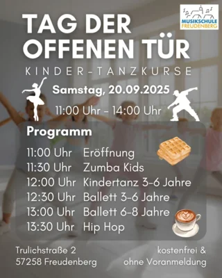 Tag der offenen Tür - Kindertanzkurse