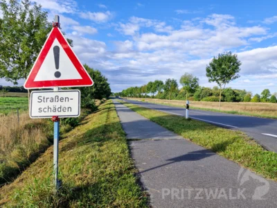Der Radweg zwischen Birkenfelde und Falkenhagen wird ab Montag wegen Sanierungsarbeiten voll gesperrt. (Bild vergr&ouml;&szlig;ern)