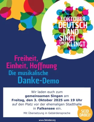 Freiheit, Einheit, Hoffnung – die musikalische Dankesdemo am 3. Oktober 2025