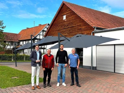 Sonnenschutz für DGH Odensachsen (Bild vergr&ouml;&szlig;ern)