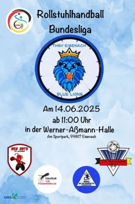 Rollstuhlhandballer der Blue Lions erneut auf Platz 2 (Bild vergr&ouml;&szlig;ern)