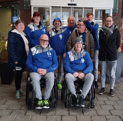 Blue Lions des ThSV Eisenach beim Rollstuhlhandball-Turnier in Hamburg (Bild vergr&ouml;&szlig;ern)