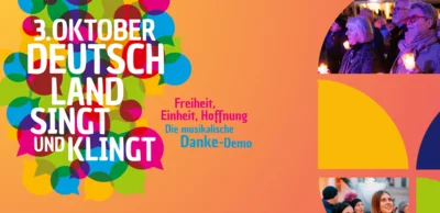 Hörbares Zeichen für Einheit, Frieden und Hoffnung (Bild vergr&ouml;&szlig;ern)
