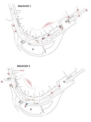 Halbseitige Sperrung der Roßmäßlerstraße und Am Markt (Bild vergr&ouml;&szlig;ern)