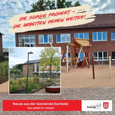 Die Schule pausiert – die Arbeiten gehen weiter! (Bild vergr&ouml;&szlig;ern)