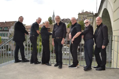 Dirk Raufeisen und die Wolverines Jazz Band of Bern in Ortenberg (Bild vergr&ouml;&szlig;ern)