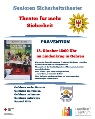 Senioren Sicherheitstheater, Sa. 18.10.2025 / 16 Uhr (Bild vergr&ouml;&szlig;ern)