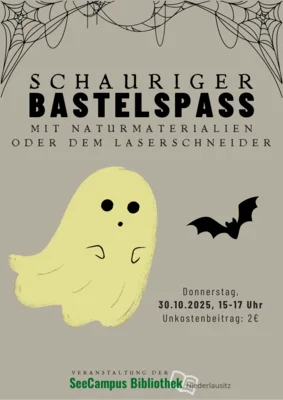 Schauriger Bastelnachmittag in der SeeCampus-Bibliothek (Bild vergr&ouml;&szlig;ern)