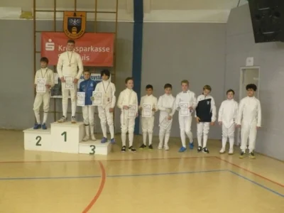 Siegerehrung U13 Landesmeisterschaften 10.4.22 in Dillingen