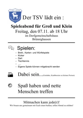 TSV Spieleabend