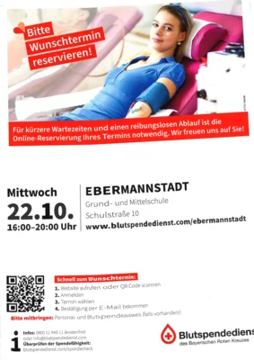 BRK Ebermannstadt - 22.10.2025 Blutspendetermin (Bild vergr&ouml;&szlig;ern)