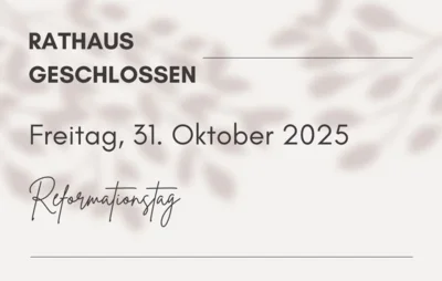 Rathaus geschlossen (Bild vergr&ouml;&szlig;ern)