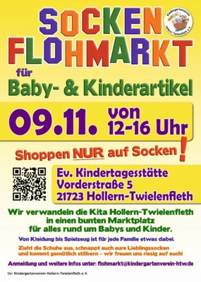 SOCKEN FLOHMARKT für Baby- und Kinderartikel - Shoppen NUR auf Socken! 09.11.25 von 12-16 Uhr (Bild vergr&ouml;&szlig;ern)