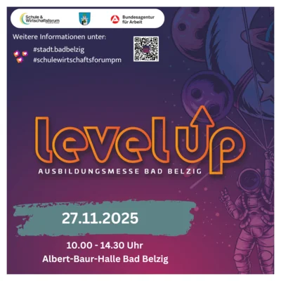 Foto zur Meldung: Level Up 2025 – Die Ausbildungsmesse in Bad Belzig: Hier beginnt deine Zukunft!
