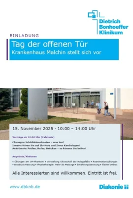 Tag der offenen Tür im Krankenhaus Malchin am 15.11.