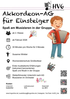 Meldung: Akkordeon-AG für Einsteiger