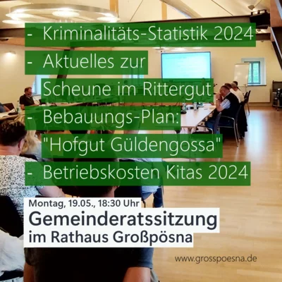 Gemeinderat am 19. Mai (Bild vergr&ouml;&szlig;ern)