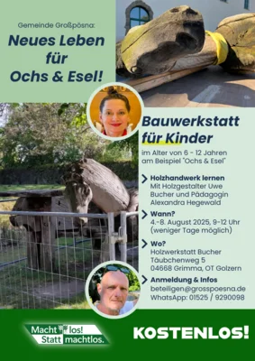 Holzwerkstatt in der letzten Ferienwoche (Bild vergr&ouml;&szlig;ern)