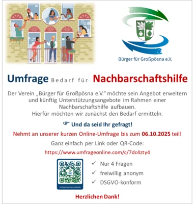 Umfrage Nachbarschaftshilfe (Bild vergr&ouml;&szlig;ern)