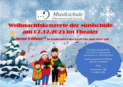 Weihnachtskonzerte der Musikschule