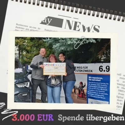 Delle weg für den guten Zweck - Spendenaktion der Lackiererei Helbig (Bild vergr&ouml;&szlig;ern)