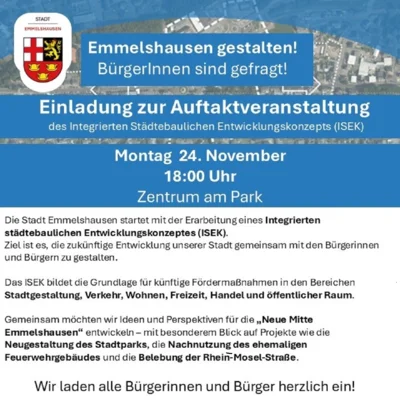 Emmelshausen gestalten! BürgerInnen sind gefragt!